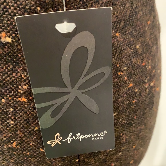 NWT Friponne Paris Gorgeous Brown tweed skirt - Picture 3 of 7